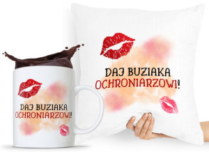 Zestaw Poduszka + Kubek Dla Ochroniarza Stróża