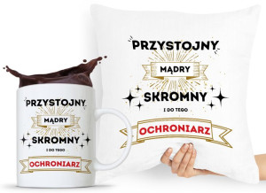 Zestaw Poduszka + Kubek Dla Ochroniarza Stróża