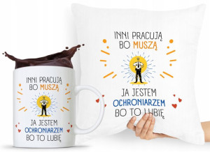Zestaw Poduszka + Kubek Dla Ochroniarza Stróża