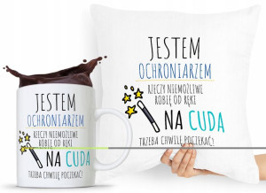 Zestaw Poduszka + Kubek Dla Ochroniarza Stróża