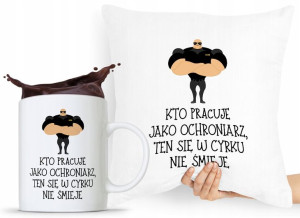Zestaw Poduszka + Kubek Dla Ochroniarza Stróża