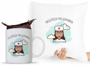 Zestaw Poduszka + Kubek Dla Pielęgniarki Prezent