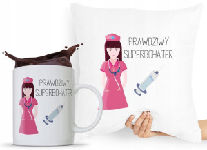 Zestaw Poduszka + Kubek Dla Pielęgniarki Prezent