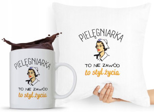 Zestaw Poduszka + Kubek Dla Pielęgniarki Prezent