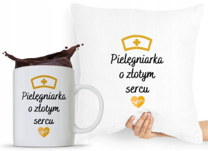 Zestaw Poduszka + Kubek Dla Pielęgniarki Prezent