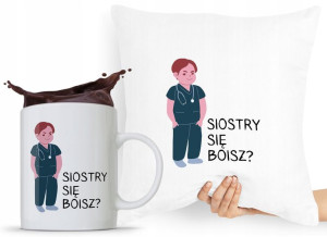 Zestaw Poduszka + Kubek Dla Pielęgniarki Prezent