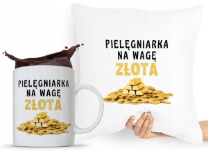 Zestaw Poduszka + Kubek Dla Pielęgniarki Prezent