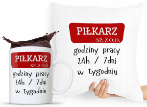 Zestaw Poduszka + Kubek Dla Piłkarza Prezent