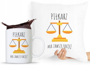 Zestaw Poduszka + Kubek Dla Piłkarza Prezent
