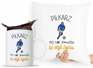 Zestaw Poduszka + Kubek Dla Piłkarza Prezent