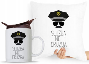 Zestaw Poduszka + Kubek Dla Policjanta Policjantki