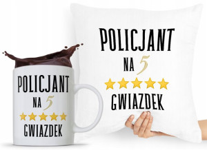 Zestaw Poduszka + Kubek Dla Policjanta Policjantki