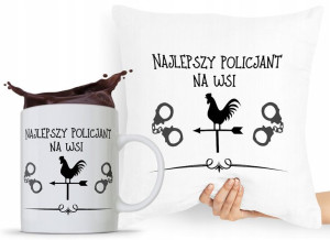 Zestaw Poduszka + Kubek Dla Policjanta Policjantki