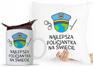Zestaw Poduszka + Kubek Dla Policjanta Policjantki