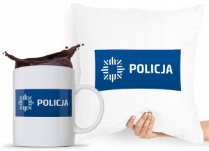 Zestaw Poduszka + Kubek Dla Policjanta Policjantki