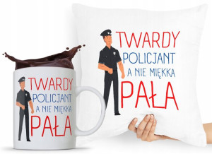 Zestaw Poduszka + Kubek Dla Policjanta Policjantki