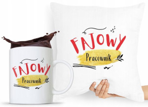 Zestaw Poduszka + Kubek Dla Pracownika Prezent
