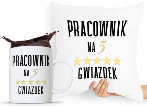 Zestaw Poduszka + Kubek Dla Pracownika Prezent