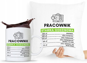 Zestaw Poduszka + Kubek Dla Pracownika Prezent