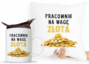 Zestaw Poduszka + Kubek Dla Pracownika Prezent