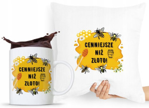Zestaw Poduszka + Kubek Dla Pszczelarza Bartnik