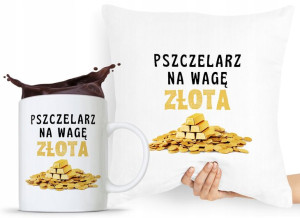 Zestaw Poduszka + Kubek Dla Pszczelarza Bartnik