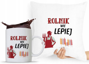 Zestaw Poduszka + Kubek Dla Rolnika Prezent