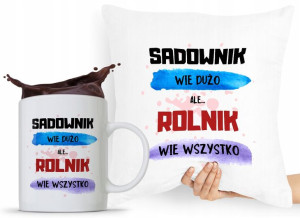 Zestaw Poduszka + Kubek Dla Rolnika Prezent