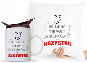 Zestaw Poduszka + Kubek Dla Rolnika Prezent