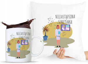 Zestaw Poduszka + Kubek Dla Sekretarki Asystentki