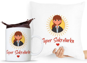 Zestaw Poduszka + Kubek Dla Sekretarki Asystentki