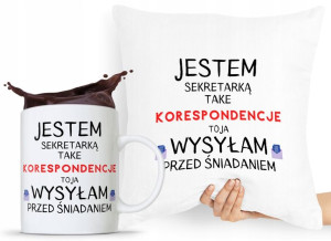 Zestaw Poduszka + Kubek Dla Sekretarki Asystentki