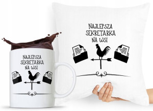Zestaw Poduszka + Kubek Dla Sekretarki Asystentki