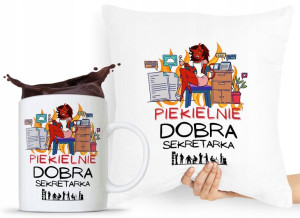 Zestaw Poduszka + Kubek Dla Sekretarki Asystentki