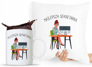 Zestaw Poduszka + Kubek Dla Sekretarki Asystentki