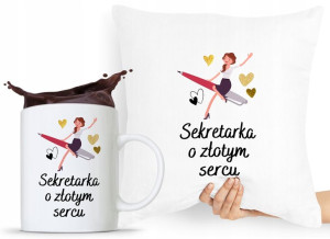 Zestaw Poduszka + Kubek Dla Sekretarki Asystentki