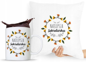 Zestaw Poduszka + Kubek Dla Sekretarki Asystentki
