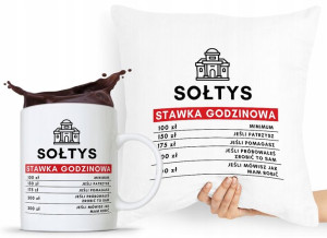 Zestaw Poduszka + Kubek Dla Sołtysa Prezent