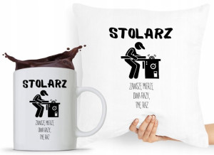 Zestaw Poduszka + Kubek Dla Stolarza Prezent