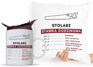 Zestaw Poduszka + Kubek Dla Stolarza Prezent