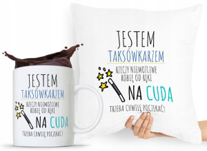 Zestaw Poduszka + Kubek Dla Taksówkarza Taryfiarza
