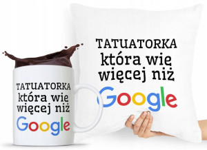 Zestaw Poduszka + Kubek Dla Tatuażysty Prezent