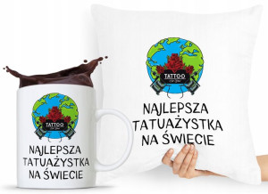 Zestaw Poduszka + Kubek Dla Tatuażysty Prezent
