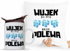 Zestaw Poduszka + Kubek Dla Wujka Wujaszka Prezent