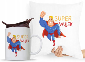 Zestaw Poduszka + Kubek Dla Wujka Wujaszka Prezent