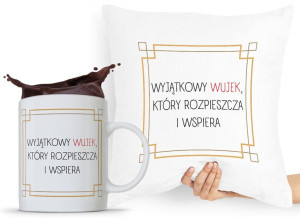 Zestaw Poduszka + Kubek Dla Wujka Wujaszka Prezent