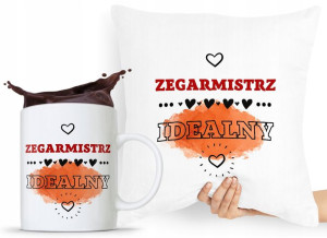 Zestaw Poduszka + Kubek Dla Zegarmistrza Prezent
