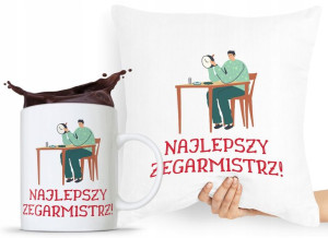 Zestaw Poduszka + Kubek Dla Zegarmistrza Prezent