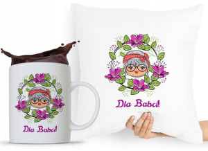 Zestaw Poduszka + Kubek Dzień Babci Dla Babci