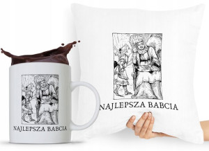 Zestaw Poduszka + Kubek Dzień Babci Dla Babci